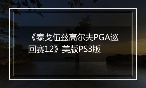 《泰戈伍兹高尔夫PGA巡回赛12》美版PS3版