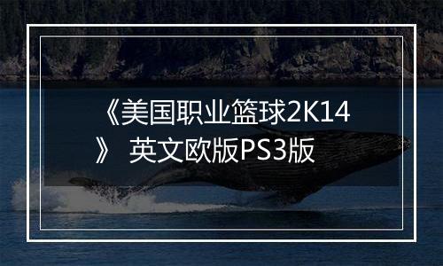 《美国职业篮球2K14》 英文欧版PS3版