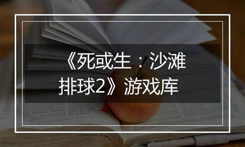 《死或生:沙滩排球2》游戏库
