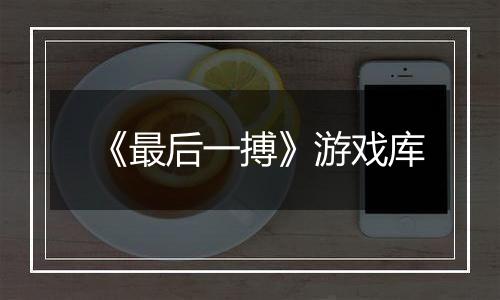 《最后一搏》游戏库