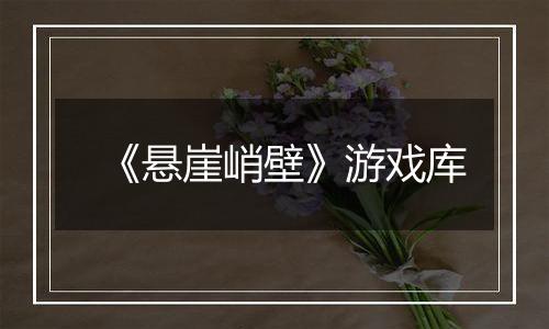 《悬崖峭壁》游戏库