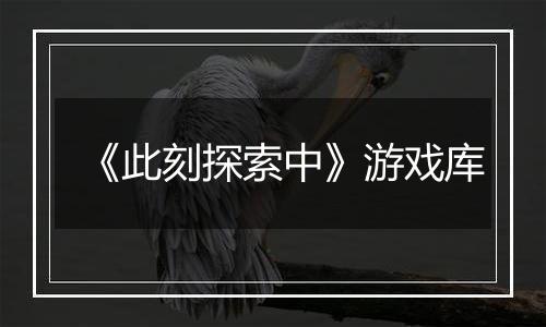 《此刻探索中》游戏库