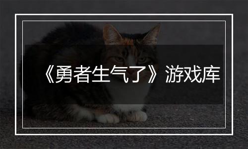 《勇者生气了》游戏库