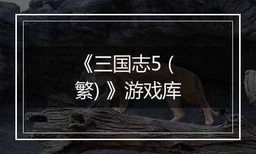《三国志5 (繁) 》游戏库最新版