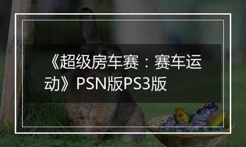 《超级房车赛：赛车运动》PSN版PS3版