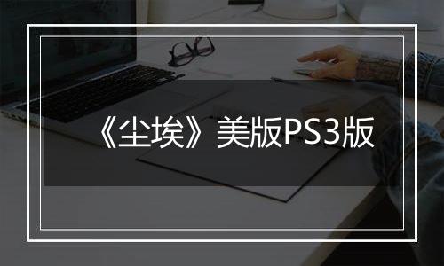 《尘埃》美版PS3版最新版