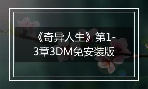 《奇异人生》第1-3章3DM免安装版