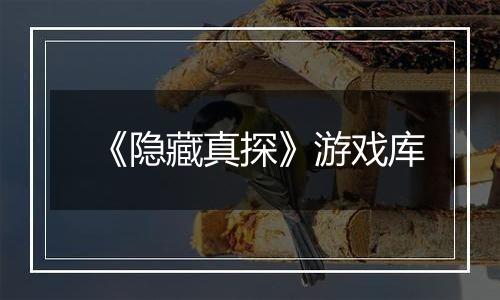 《隐藏真探》游戏库