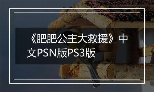 《肥肥公主大救援》中文PSN版PS3版
