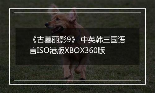 《古墓丽影9》 中英韩三国语言ISO港版XBOX360版