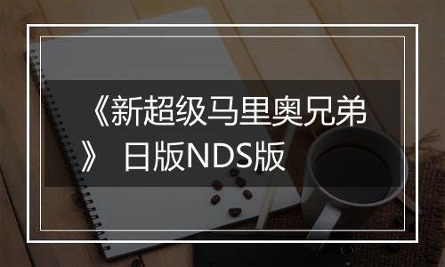《新超级马里奥兄弟》 日版NDS版