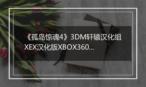 《孤岛惊魂4》3DM轩辕汉化组XEX汉化版XBOX360版