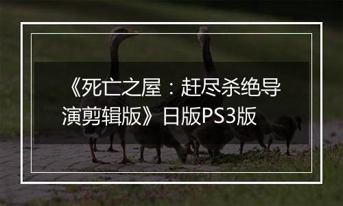 《死亡之屋：赶尽杀绝导演剪辑版》日版PS3版