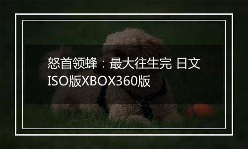 怒首领蜂：最大往生完 日文ISO版XBOX360版