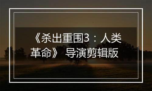 《杀出重围3：人类革命》 导演剪辑版