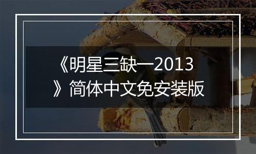《明星三缺一2013》简体中文免安装版