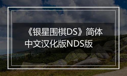 《银星围棋DS》简体中文汉化版NDS版最新版