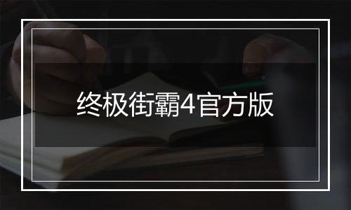 终极街霸4官方版