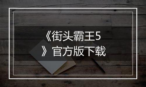 《街头霸王5》官方版下载