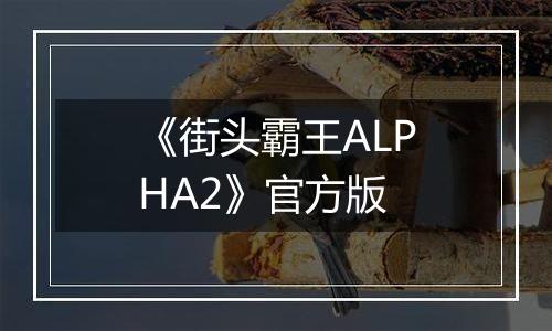 《街头霸王ALPHA2》官方版