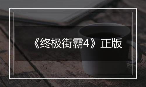 《终极街霸4》正版