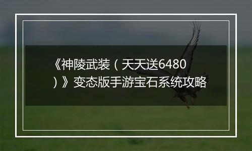 《神陵武装（天天送6480）》变态版手游宝石系统攻略