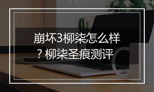 崩坏3柳柒怎么样?柳柒圣痕测评