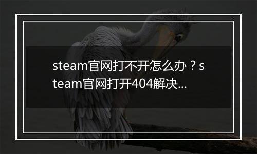steam官网打不开怎么办?steam官网打开404解决办法