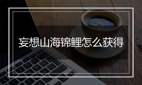 妄想山海锦鲤怎么获得