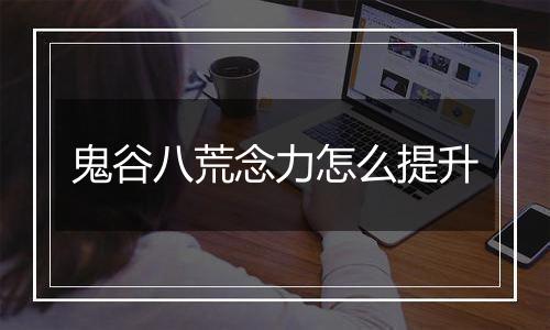 鬼谷八荒念力怎么提升