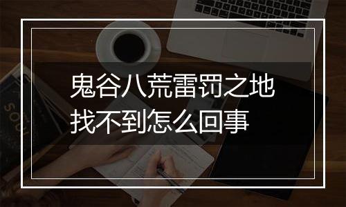 鬼谷八荒雷罚之地找不到怎么回事