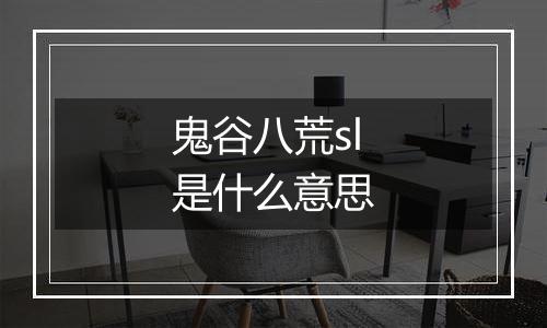 鬼谷八荒sl是什么意思