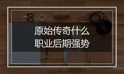 原始传奇什么职业后期强势