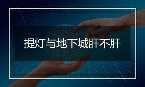 提灯与地下城肝不肝