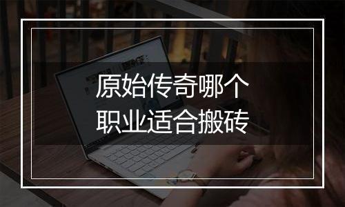 原始传奇哪个职业适合搬砖