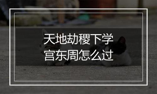 天地劫稷下学宫东周怎么过