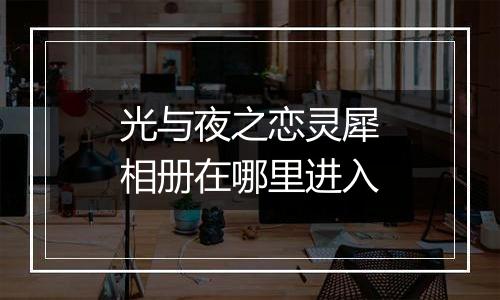 光与夜之恋灵犀相册在哪里进入