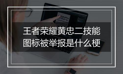 王者荣耀黄忠二技能图标被举报是什么梗