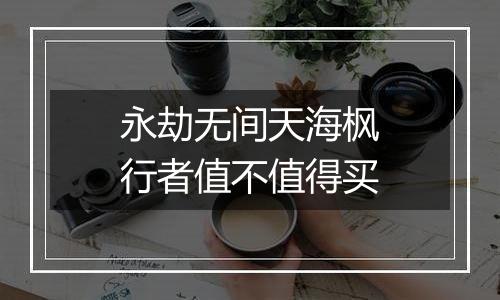 永劫无间天海枫行者值不值得买