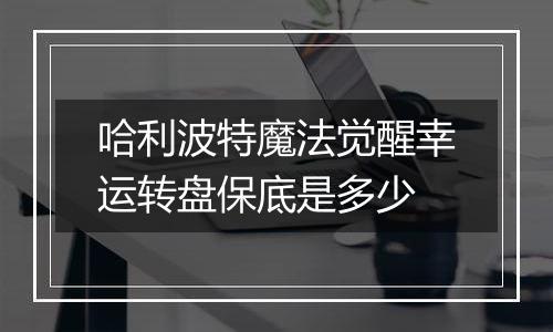 哈利波特魔法觉醒幸运转盘保底是多少