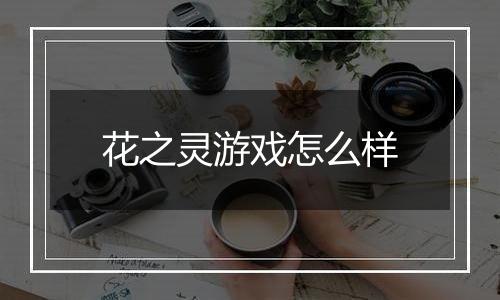 花之灵游戏怎么样