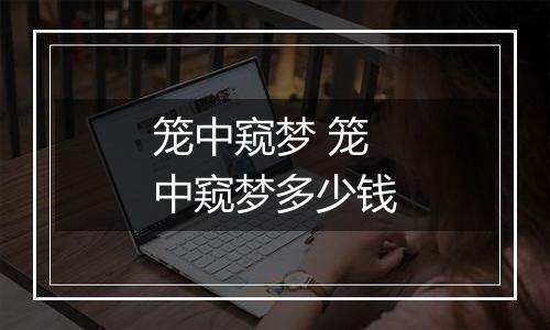 笼中窥梦 笼中窥梦多少钱