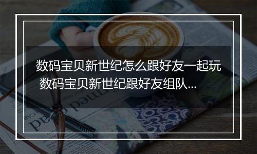 数码宝贝新世纪怎么跟好友一起玩 数码宝贝新世纪跟好友组队方法介绍