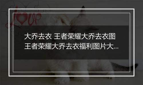 大乔去衣 王者荣耀大乔去衣图 王者荣耀大乔去衣福利图片大全