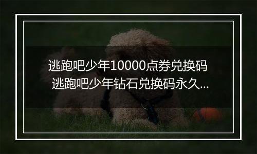 逃跑吧少年10000点券兑换码 逃跑吧少年钻石兑换码永久有效 免费领取3万点券逃跑吧少年