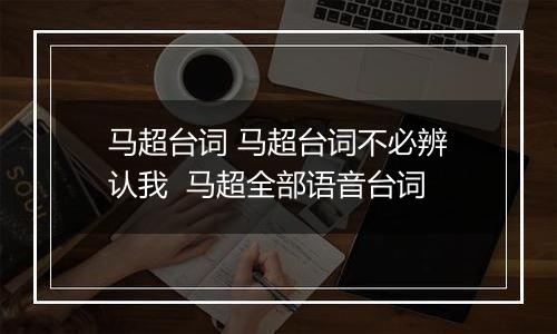 马超台词 马超台词不必辨认我  马超全部语音台词