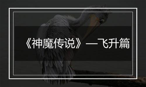 《神魔传说》—飞升篇