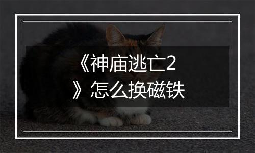 《神庙逃亡2》怎么换磁铁