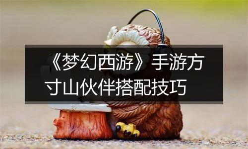 《梦幻西游》手游方寸山伙伴搭配技巧