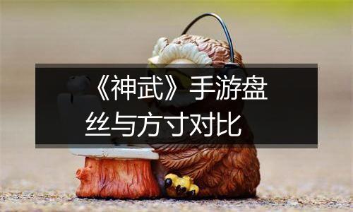《神武》手游盘丝与方寸对比